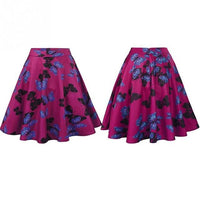 new Women Sexy Floral Print midi skirt for woman size mlxl - sparklingselections