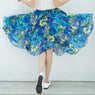 new Summer Women Fashion Print Chiffon Skirts size m