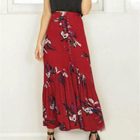 new Summer Sexy Women Floral Print Long Skirt size sml - sparklingselections