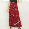 new Summer Sexy Women Floral Print Long Skirt size sml