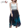 new Summer Fashion Elastic High Waist Long Skirt for Women size m