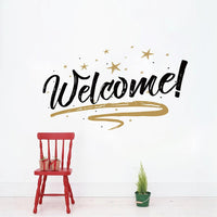 Welcome Wall Stickers For Living Room Office - sparklingselections