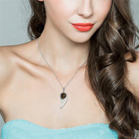 Angel Wings Necklace With Crystal Pendant For Women - sparklingselections