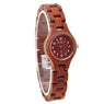 New Luxury Small Round Full Wooden Bracelet Watch for Women