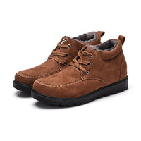 Winter Snow Ankle Brown Men Boots - sparklingselections