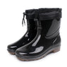 new Man Warm Wool Mid-Calf Rain Boots size 789