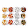 Gold Silver 4 Colors Tinfoil 3D Nail Art Stickers