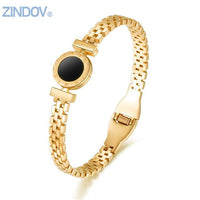 Rose Gold Black Fashion Bracelets For Women - sparklingselections