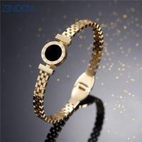 Rose Gold Black Fashion Bracelets For Women - sparklingselections