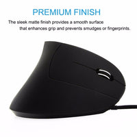 New Shark-shaped Vertical Grip Ergonomic Optical Mouse - sparklingselections