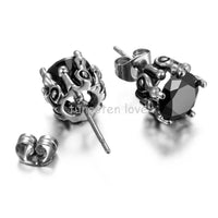 Hearts and Arrows Stone Stud Earrings For Women - sparklingselections