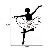 Ballet Girls Decoration Wall Clock - sparklingselections