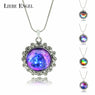 Fashion Glass Cabochon Pendant Necklace