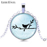 Tradition Bird Picture Pendant Necklace