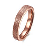 Fashion Titanium Steel Rose Gold Ring ForWomen