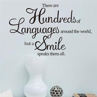 There Are Hundreds Of Languages Quotes Wall Sticker - sparklingselections