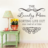 The Laundry Room Rules Quotes Wall Sticker - sparklingselections