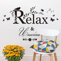 Relax Carved English for Kids Rooms Wall Stickers - sparklingselections