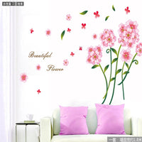 New Flowers Wall Sticker for Bedroom - sparklingselections