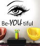 Home Decoration Girl Eye Wall Decals Stickers Room Decor Modern Style Portrait Wall Stickers