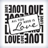 Perfect Quality Vinyl Wall Decals Quotes All You Need Is Love Wall Sticker