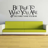 The Family Name You Bear Adhesive Wall Sticker for Living Room - sparklingselections