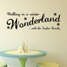 Walking In The Winter Vinyl Wall Stickers for Home Decor