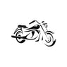 Simple Motorcycle Outline Wall Stickers for Living Room