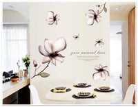 New Elegant Flowers Wall Stickers for Home Decor - sparklingselections