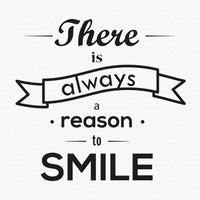 There Is Always A Reason To Smile Wall Stickers For Living Room - sparklingselections