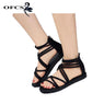 New Fashion Women Rome Style Flat Sandals size 75859