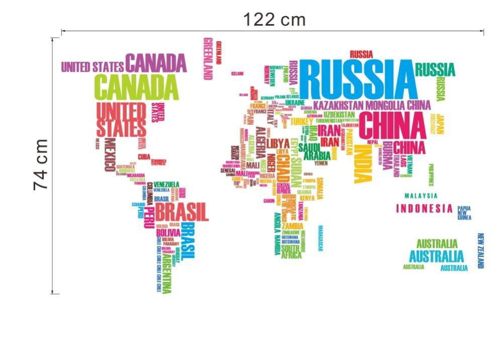 New Creative Multi Color Words Map – sparklingselections