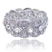 Clear Austrian Crystal Wedding Bracelet For Bride - sparklingselections