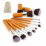 Natural Bamboo Professional Makeup Brushes Set 11 pcs