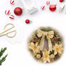 40cm Diameter Christmas Wreath Bow Pine Needle Christmas Decoration For Home