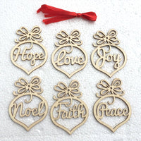6 Pcs Christmas Decorations For Xmas Tree Decoration Hanging Ornament Gifts - sparklingselections