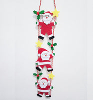 Christmas Decorations 45Cm Non-Woven Cloth Art Climbing Santa Claus - sparklingselections