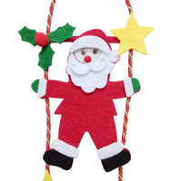 Christmas Decorations 45Cm Non-Woven Cloth Art Climbing Santa Claus - sparklingselections