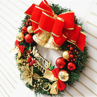 30cm Christmas Large Wreath Door Wall Hanging  Ornament - sparklingselections