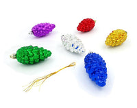 6pcs Christmas Pine Cones Bauble Xmas Tree Party Hanging Decoration Ornament - sparklingselections
