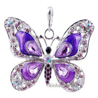 Butterfly Sweater Pendant Necklace For Women - sparklingselections