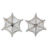 Sterling Silver Web Earrings