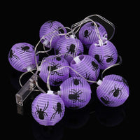 LED Purple String Lights Balls For Halloween Party Home Decor - sparklingselections