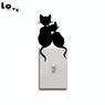 Cats Couple Switch Sticker Wall Decal For Kids Room