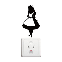 Alice In Wonderland Light Switch Vinyl Wall Decals Stickers For Living Room High Quality Home Decoration Stickers