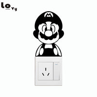 Cartoon Mario Vinyl Wall Sticker For Kids - sparklingselections