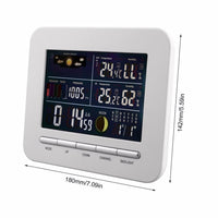 Indoor Outdoor Temperature Humidity Monitor Alarm Clock - sparklingselections
