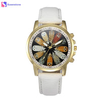 New fashion Vintage Retro Owl Printed Leather Wrist Watch - sparklingselections