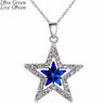 Crystal Moon Star Sky Pendant Necklace