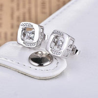 Sterling Silver Stud Earrings For Women With Gemstone - sparklingselections
